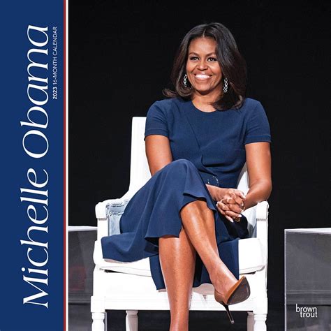 Michelle Obama 2023 Square Wall Calendar Browntrout