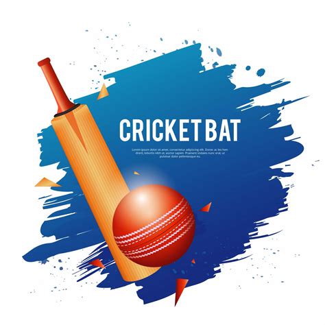 Cricket Bat Illustration 463597 Vector Art At Vecteezy