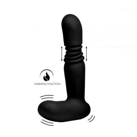 Under Control Thrusting And Heating Anal Plug With Remote Control Black Sex Toy Hotmovies