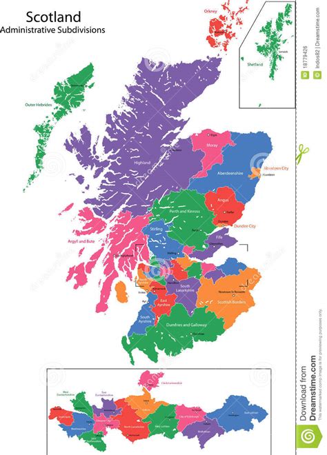 Schotland kaarten maken gedachten verjaardag kerst hoe te maken kaarten dieren. De kaart van Schotland vector illustratie. Illustratie ...