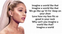 Ariana Grande - imagine (LYRICS) - YouTube