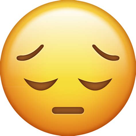 Sad Emoji Png Transparent Image Pensive Emoji 480x480 Png Clipart Images