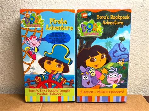 Dora The Explorer Pirate Adventure Vhs Lot Promotional