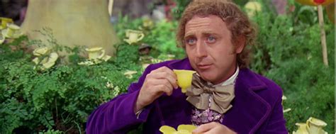 Willy Wonka Drinking Tea Blank Template Imgflip