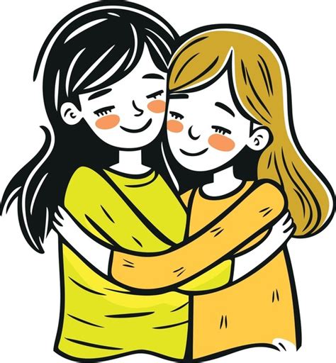 61 Cartoon Pictures Sisters Hugging Royalty Free Photos And Stock Images Shutterstock