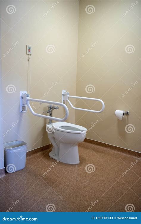 Nursing Home Assisted Living Bathroom Hospital Toilet Stock Image