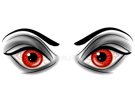 Evil Red Devil Demonic Eyes Stock Illustration Illustration Of