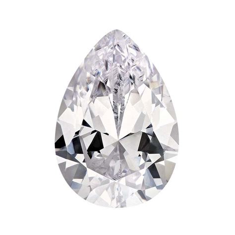 Cz 12 X 8mm Pear Faceted Stone