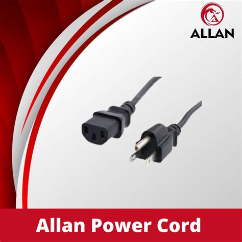 10pcs Allan Power Cord 220v Ac Cpu Power Cord Us Plug 3 Pin For Pc