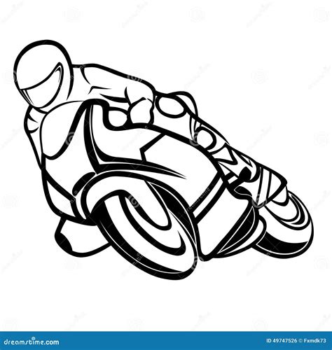 Motorbike Rider Stock Vector Illustration Of Motorbiking 49747526