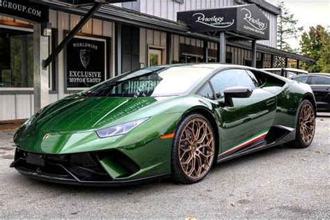 Lamborghini Huracan Performante Painted In Verde Ermes W Tricolore