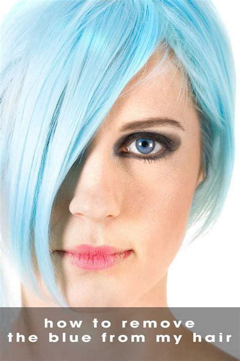 Always perform a skin patch test first. How to remove the blue from my hair | Permanent blue hair dye, Hair dye removal, Blue hair