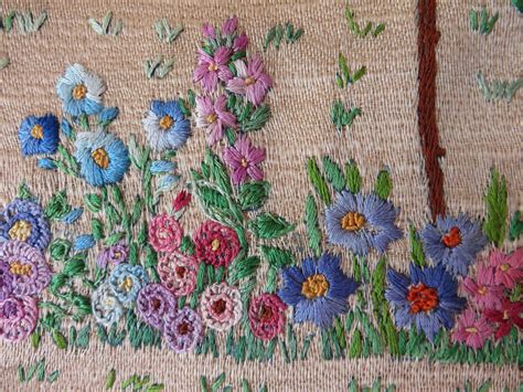Vintage Embroidery Embroidery Applique Floral Embroidery Embroidery