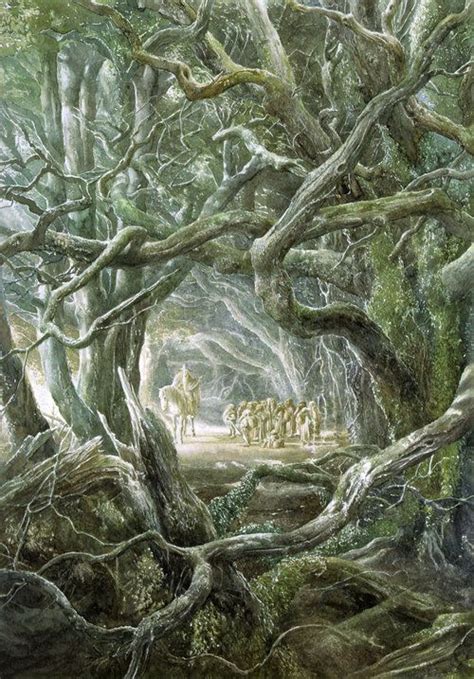 The Hobbit Illustrations By Alan Lee Alan Lee Hobbit Forêt Fantastique