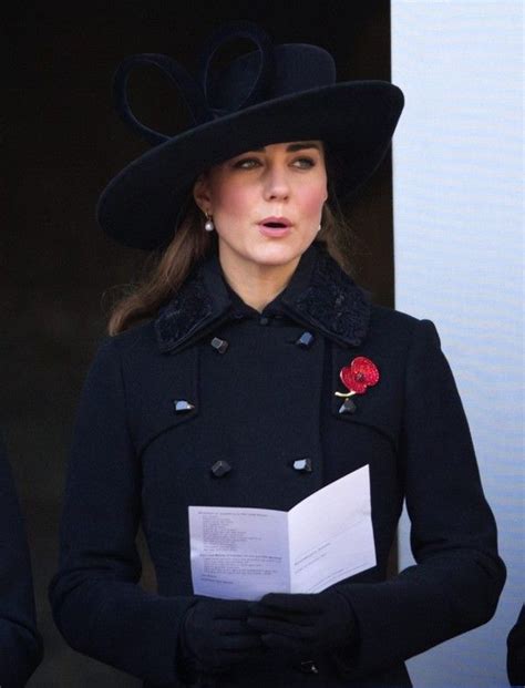 Kate Middleton Attends Remembrance Day Ceremony In A Dvf Coat Duchess Of Cambridge Kate