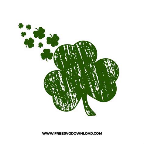 Distressed Shamrocks Svg And Png Free Cut Files Free Svg Download