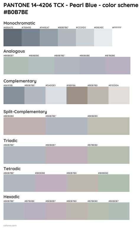 Pantone 14 4206 Tcx Pearl Blue Color Palettes And Color Scheme