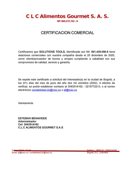 Formato De Referencia Comercial Carrillo Jara Doc