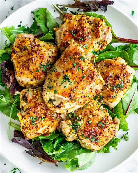 By 30 minutes, the chicken would be completely cooked through. Oven Baked Chicken Thighs - Jo Cooks