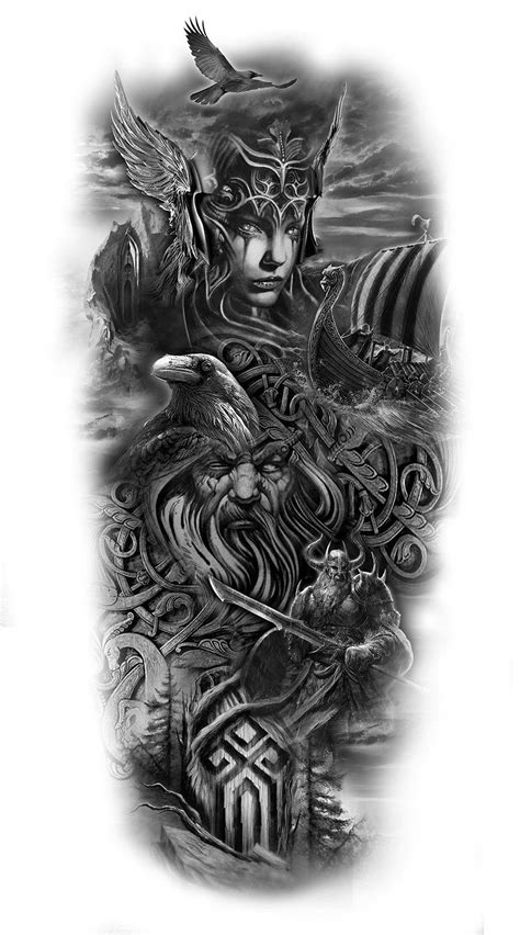 Gallery Custom Tattoo Designs Mythology Tattoos Viking Tattoo
