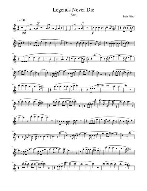 Legends Never Die Sheet Music For Flute Download Free In Pdf Or Midi