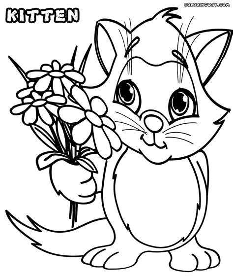 In this site, you can find several printable cat coloring pages that you can collect for your child's use at home and school. Kitten coloring pages | Coloring pages to download and print