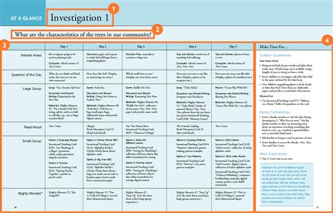 What Are The At A Glance Charts Of A Teaching Guide