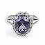 Oval Cut Color Change Alexandrite 925 Silver Ring