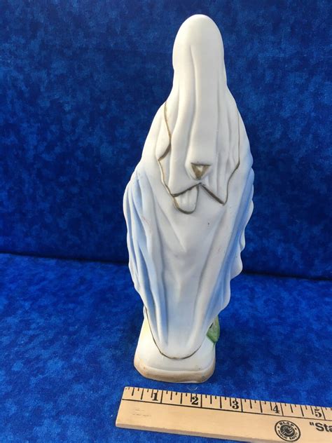 Vintage Virgin Mary Standing On A Snake Etsy