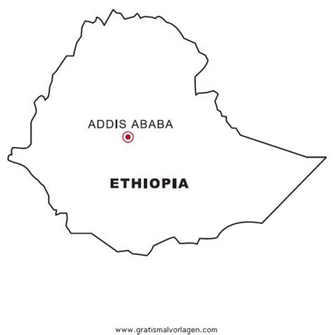 Landkarte Ethiopien Gratis Malvorlage In Geografie Landkarten Ausmalen My XXX Hot Girl