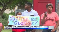 George Floyd's brother and children condemn violence ...