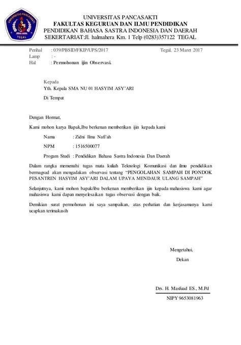 Surat observasi