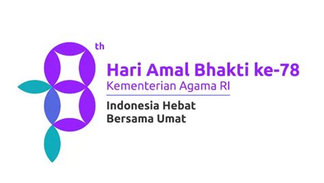 Kementerian Agama Rilis Tema Dan Logo Hari Amal Bakti Hab Kemenag Ke