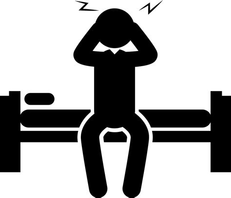 Sleepy Man Sitting On His Bed Svg Png Icon Free Download 37646