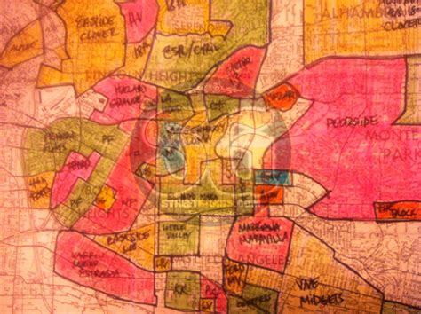 1978 Gang Territory Map Of East Los Angeles Area Streetgangscom
