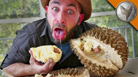 Coyote Peterson Eats A Durian The World S Most Disgusting Fruit Thrillist