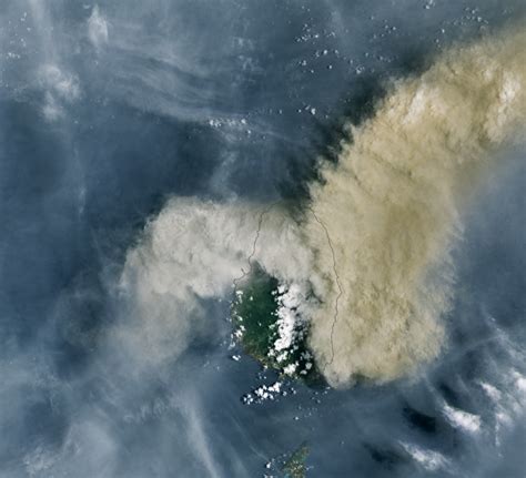 Volcanic Eruptions At La Soufrière Cover St Vincent With Ash And Debris