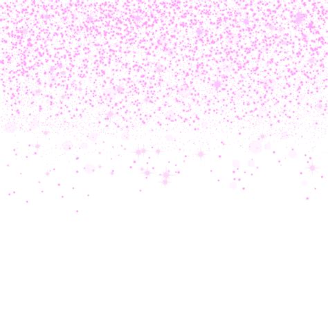 Pink Rose Stars And Bubbles Falling Glitter Transparent Background
