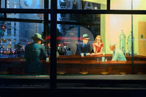 Edward Hoppers Nighthawks Recreated As 3d Pop Up Installation