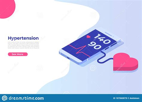 Hypertension Disease Isometric Concept Symptoms And Prevention Blood
