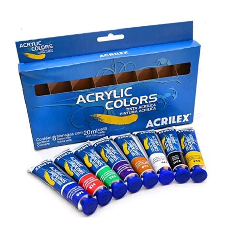 Acrilex Acrylic Tube Colours Set Of 8 Artzmania