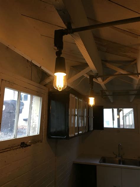 Joists are traditionally made from timber. Edison bulbs & exposed rafters | Exposed rafters, Ceiling ...