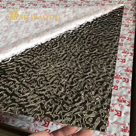 Stamped Metal Sheets Decorative 3d Wall Panels For Hotel Stainless