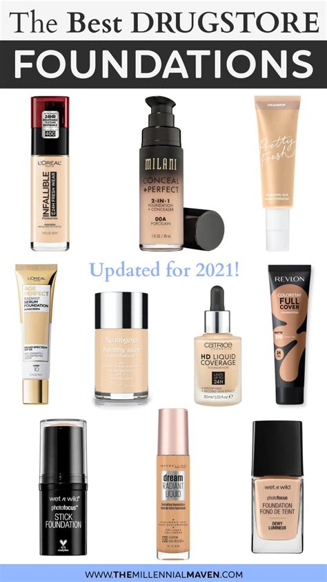 Top 10 Best Foundations At The Drugstore In 2021 Best Drugstore