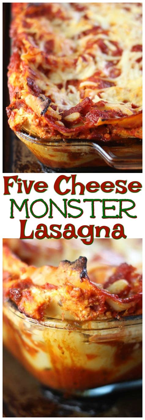 Five Cheese Monster Lasagna The Gold Lining Girl