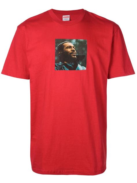 Supreme Marvin Gaye T Shirt In Red ModeSens