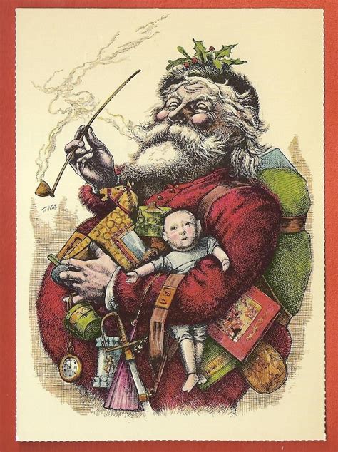 Thomas Nast Christmas History Father Christmas History Of Santa Claus
