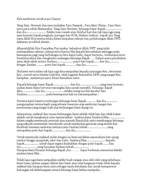 Teks Kata Sambutan Acara Pernikahan - tukaffe.com - tukaffe.com