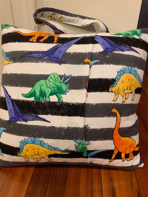 Dinosaur Reading Pillow Pocket Pillow Dinosaur Kids Etsy