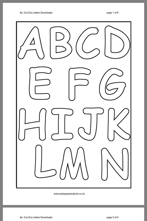 7 Best Images Of Free Printable Alphabet Cut Outs 8 Best Images Of